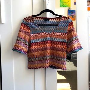 Topshop lacey-embroidery top (i have the matching skirt too!)